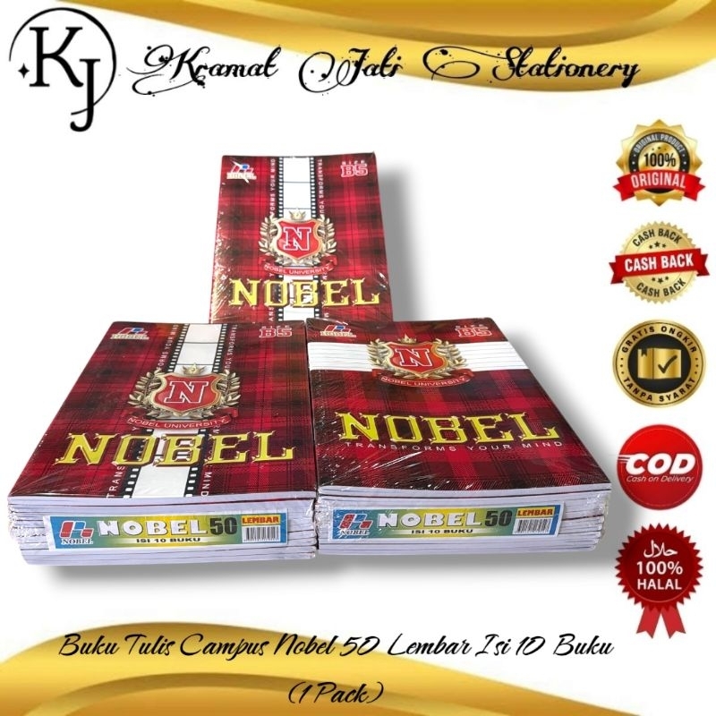 

Buku Tulis Campus Nobel 50 Lembar Isi 10 Buku (1 Pack)