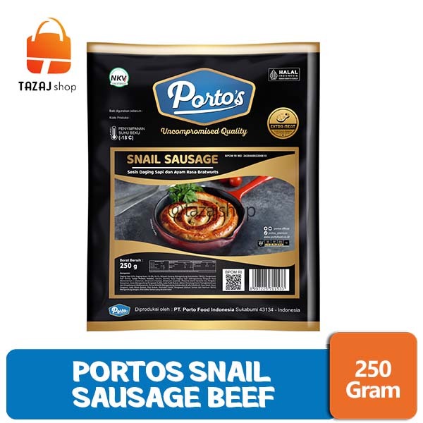 

Portos Snail Sausage 250gr - Sosis Sapi dan Ayam Bratwurts