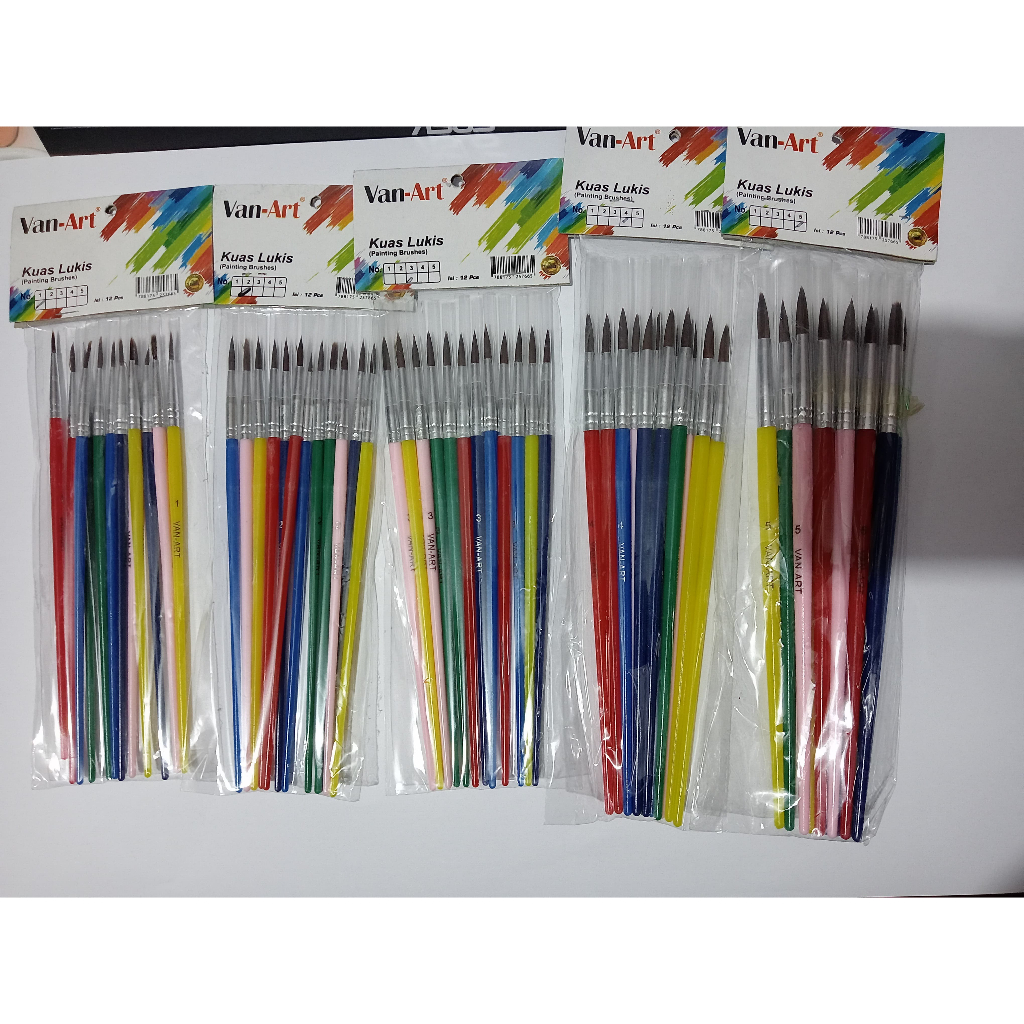 

Kuas Set Van Art Nomor 1, 2, 3, 4, Dan 5