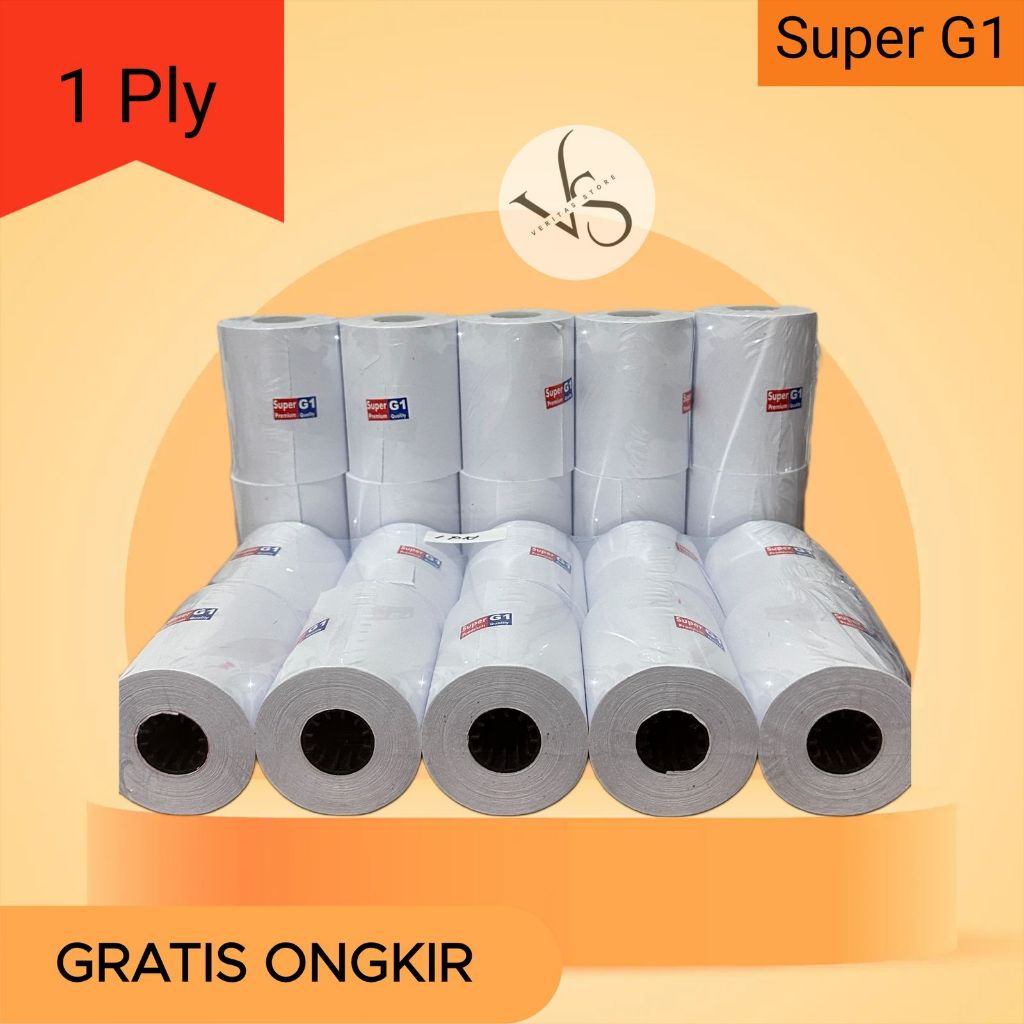 

Struk Kasir HVS 1PLY 75 x 65 Grade One (G1)