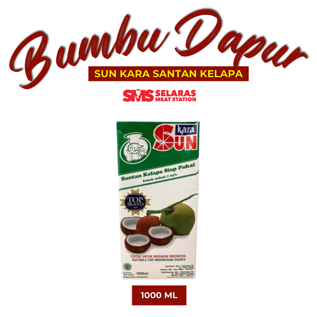 

Sun Kara Santan Kelapa 1000 ml / 1 liter