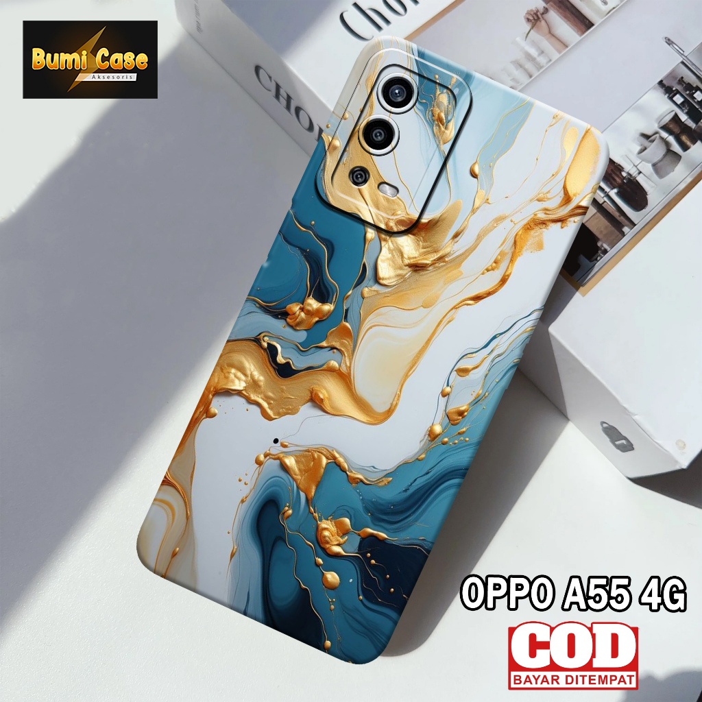 Bumi Case Oppo A55 4G - Fashion Case Abstrak - Softcase Pro Camera Oppo A55 4G - Casing Hp Oppo A55 