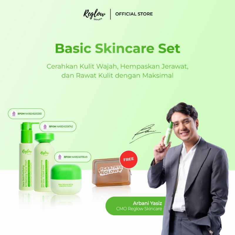 [BISA COD]Reglow Skincare Original Skincare Glowing Whitening dr shindy Glowing Skin traetment beaut