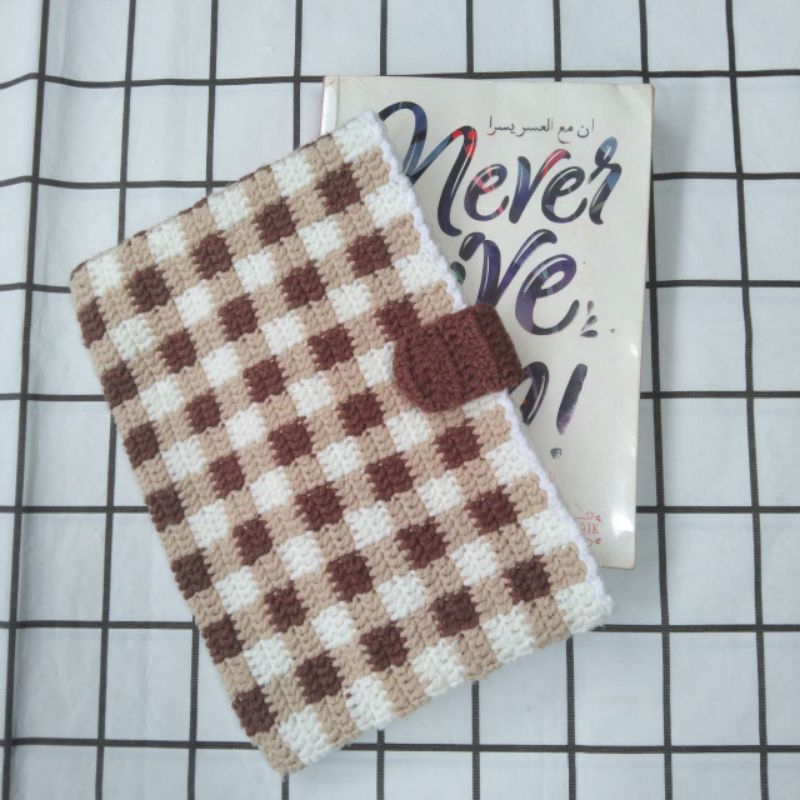 

[JUST ONE❗] book cover rajut aestetic handmade crochet