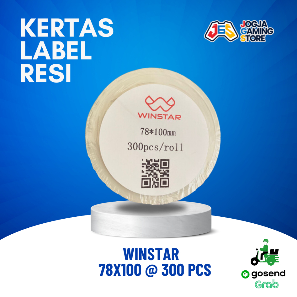 

Kertas Direct Thermal Stiker Label Resi Online WINSTAR uk 78x100 @300 pcs