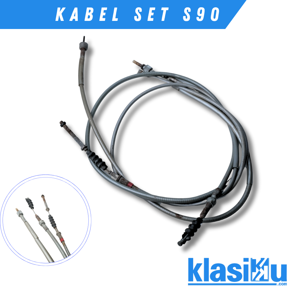 Kabel Set Rpm Rem Kopling  Honda S90 S90z  66 Castrol  Kabel Abu Abu Original