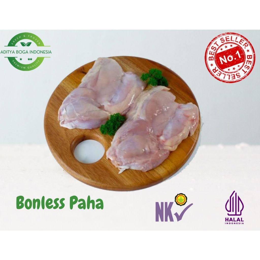

Boneless Fillet Paha Ayam Tanpa Kulit pack 970gr - 1kg