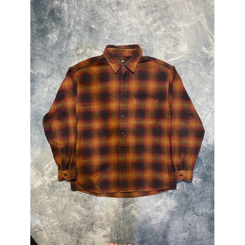 Borongan Flanel Uniqlo