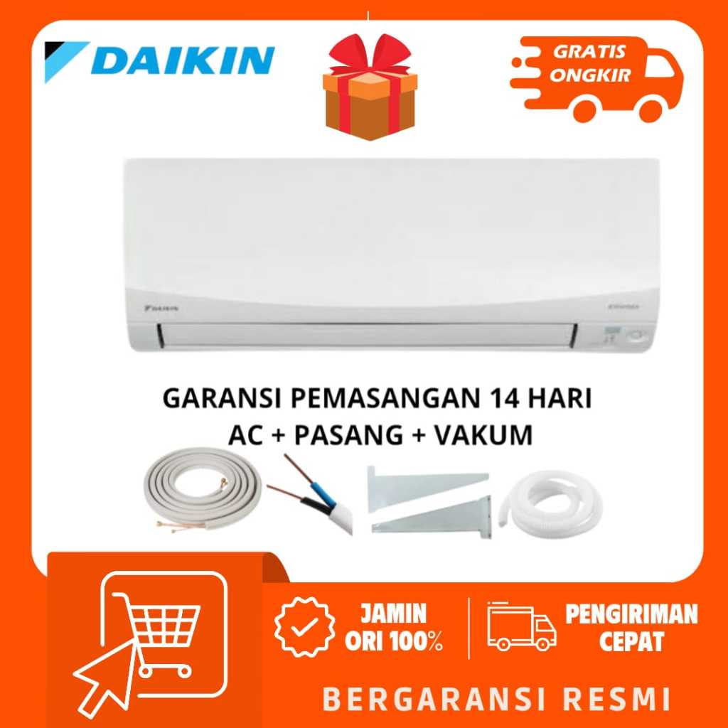 DAIKIN ac FTC 20 NV14 RC 3/4 PK + Pasang R32 Standar thailand  20NV