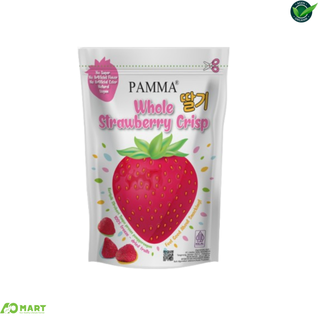 

PAMMA WHOLE STRAWBERRY CRISPS - KERIPIK STROBERI FREEZE-DRIED 45g