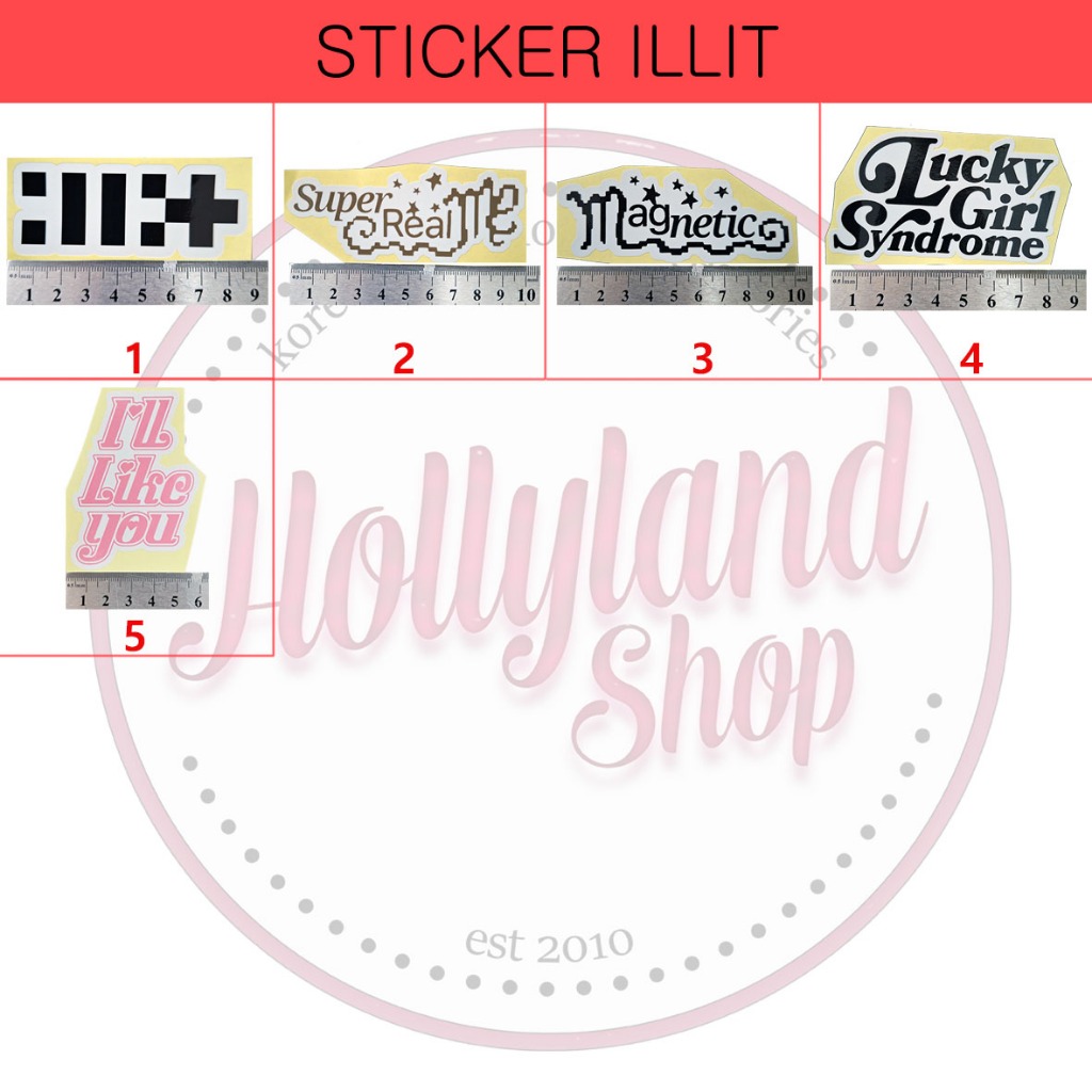 

Sticker ILLIT (5pcs Stiker) Unofficial