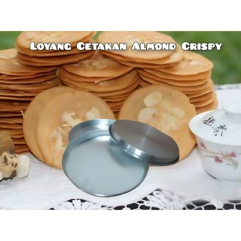 cetakan almond crispy cheese // cetakan kue kering bulat // cokelat almond crispy