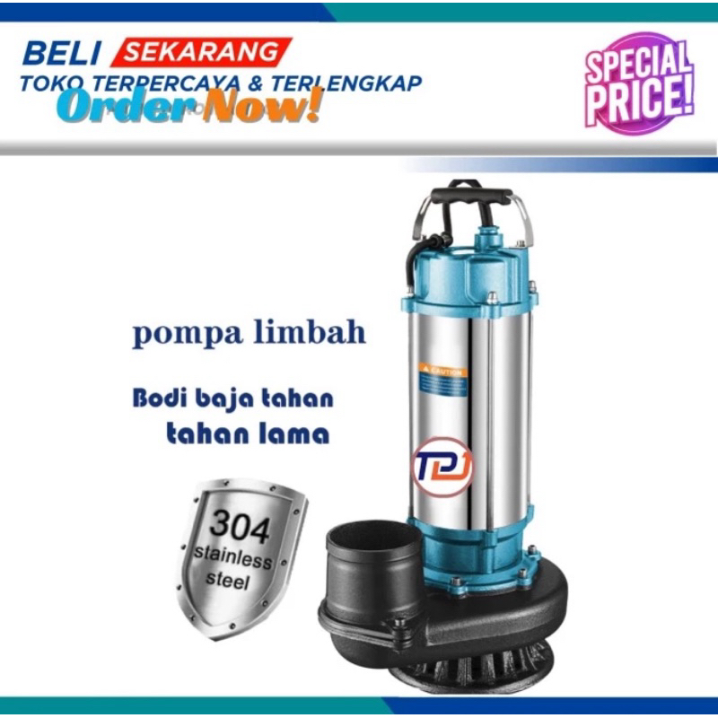 Pompa Celup Air Limbah Kotor 4 inch pompa celup air kotor 4in 3Hp 1Hp -1 Phase