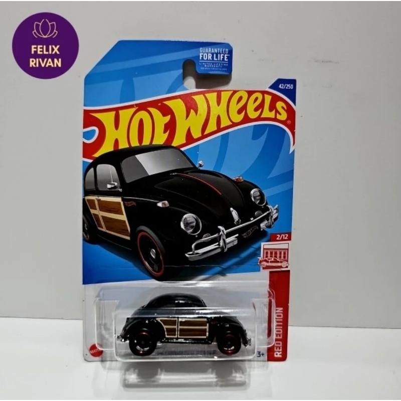 Hot Wheels Volkswagen VW Beetle Bug Black Red Edition