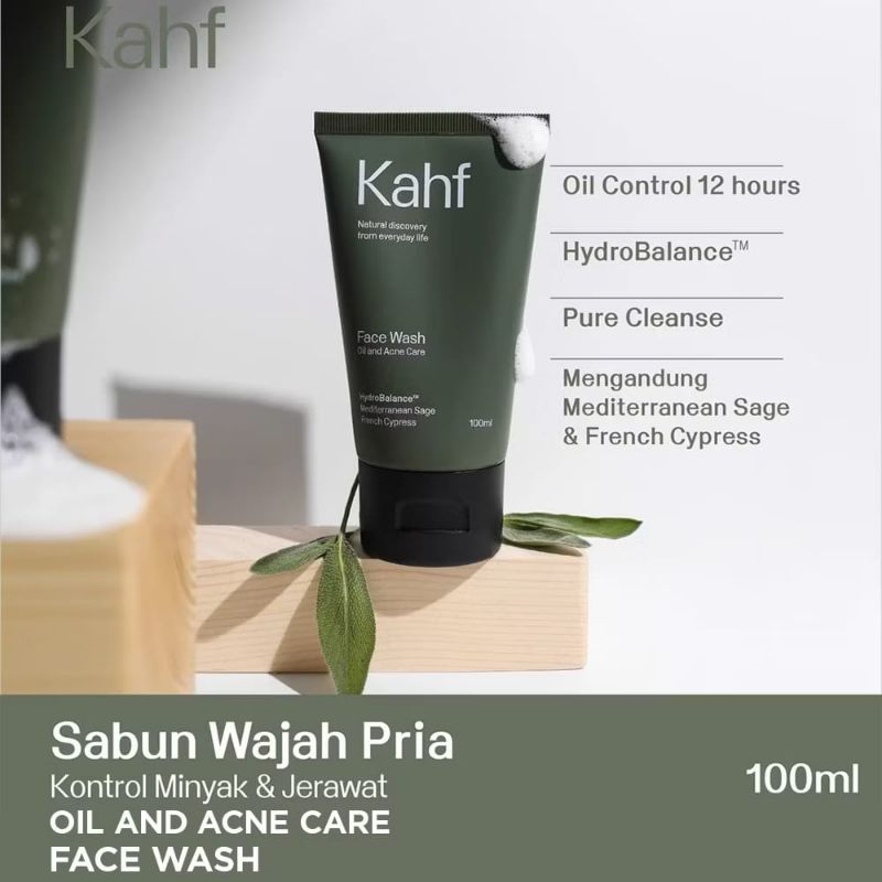 KAHF face wash sabun wajah pria