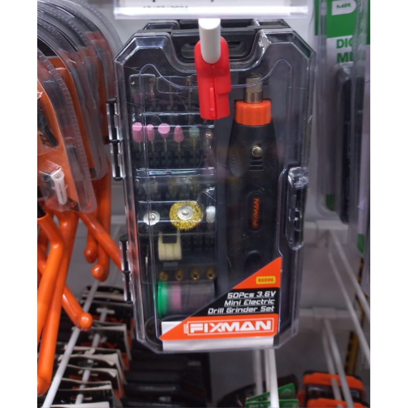 FIXMAN MINI DRILL GRINDER 3.7V SET LENGKAP