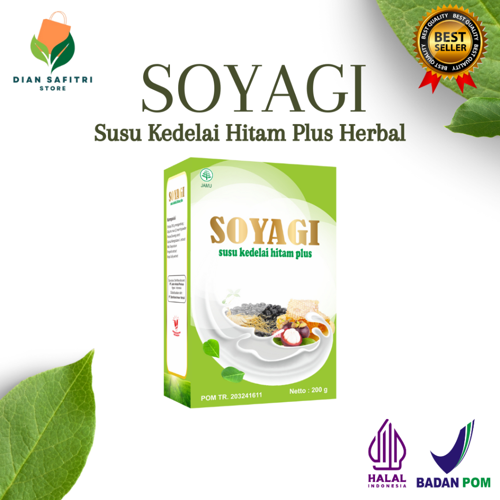 

SOYAGI Susu Kedelai Hitam Plus Herbal Susu Diet Pelangsing Pengganti Makan