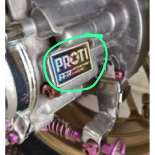 Emblem No Mesin Vespa Matic Varian Proti & Ohlins