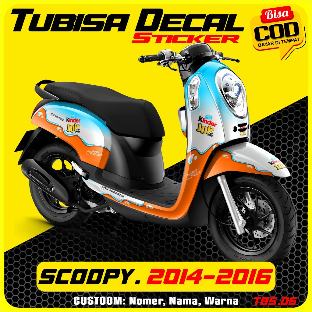 DECAL STICKER SCOOPY 2014-2016 TBS 006