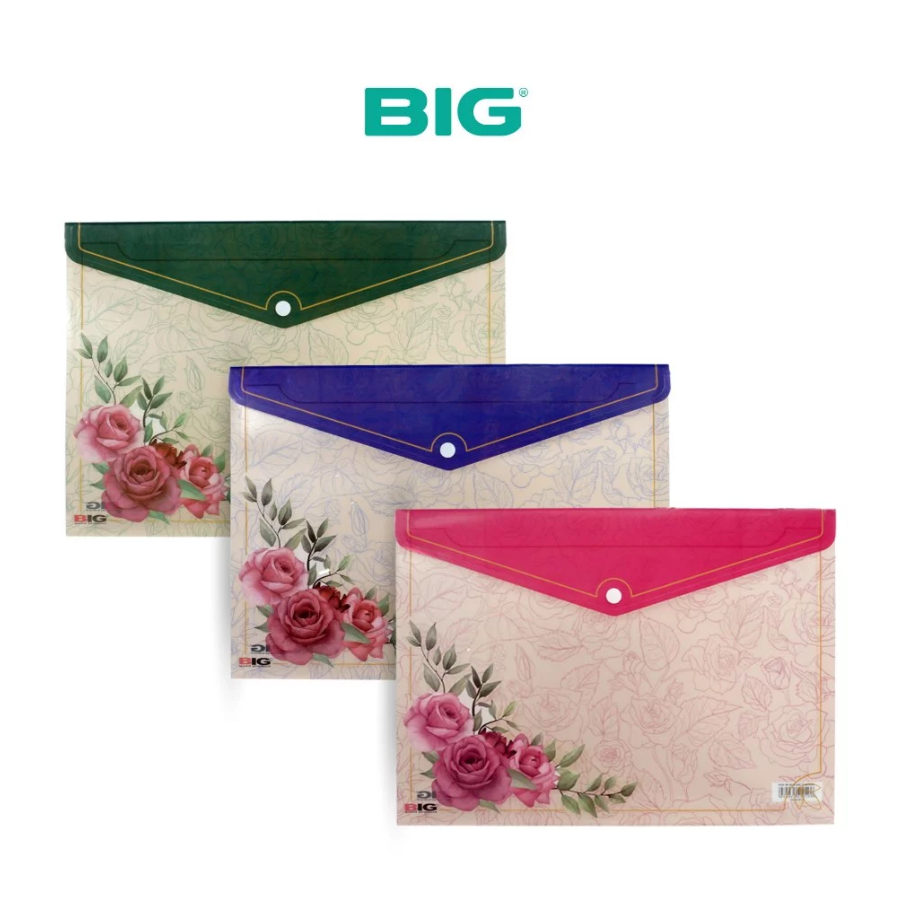 

BIG - Map Kancing 1 Rose Motif Bunga Mawar / Dokumen F4 Horisontal MF-8701