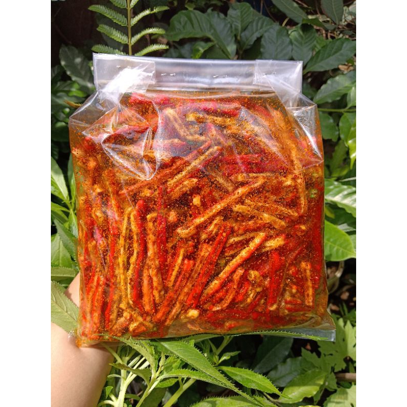 

seblak kerupuk beton/jaat pedas daun jeruk 500gram cemilan pedas bandung