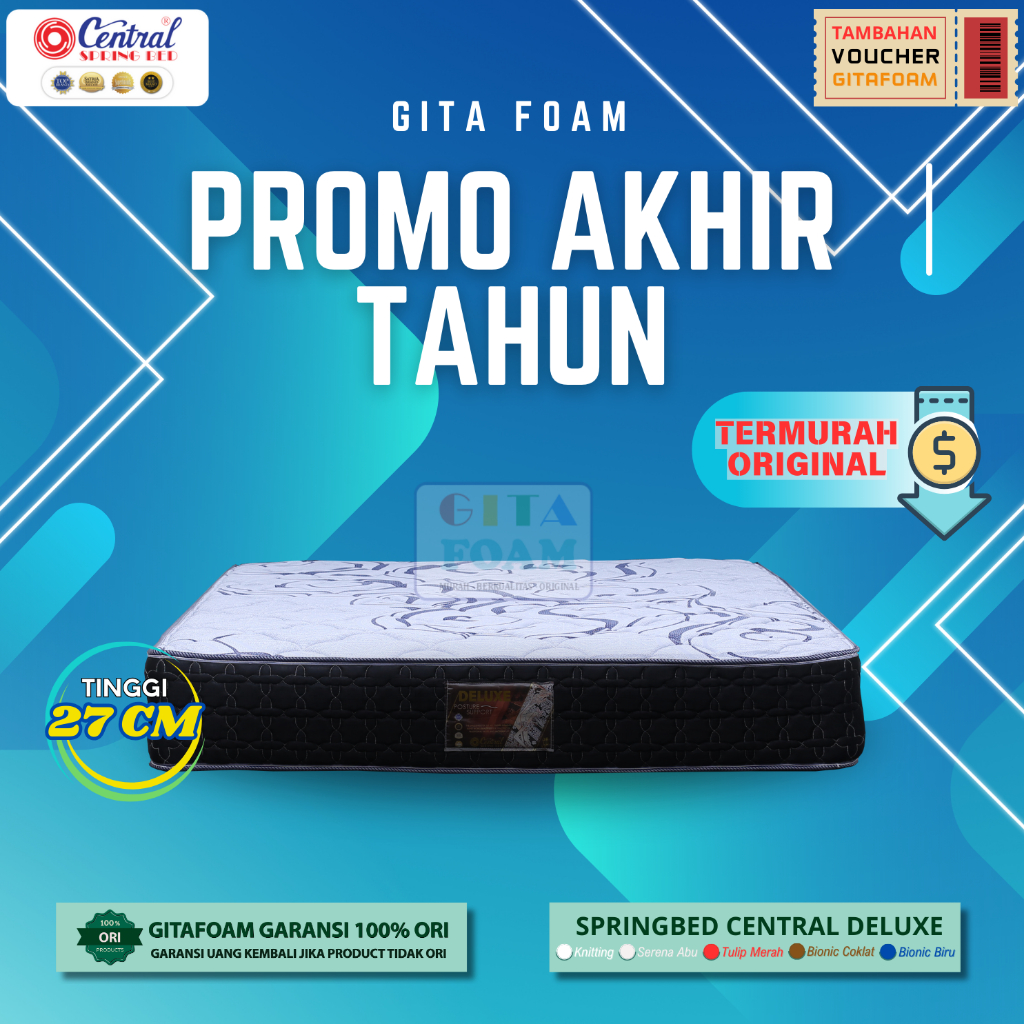 Matras Springbed Central Deluxe Zest / Kasur Central Deluxe Zest - Central Springbed Original 100%