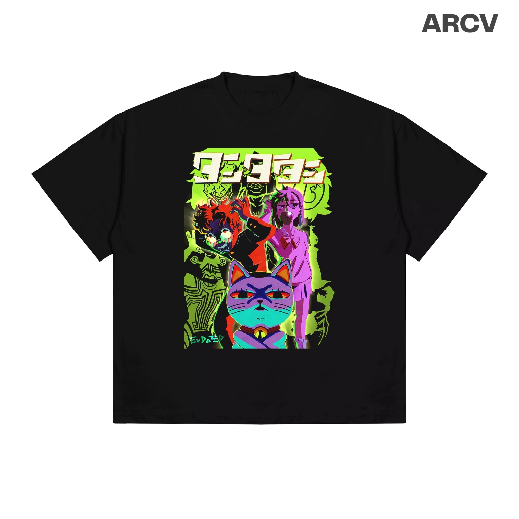 KAOS ANIME DAN DADAN CREEPY NUTS  BOXY TEE - OVERSIZED T-SHIRT - KOREAN STYLE - STREETWEAR - ARCV