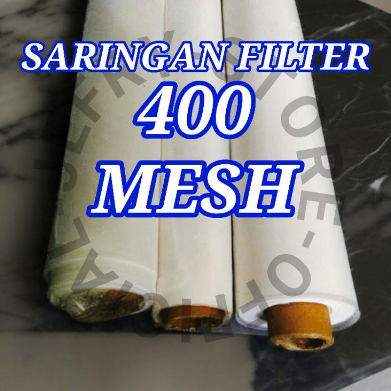 kain saringan nylon filter mesh 400 ,filter udara,debu,polusi dll