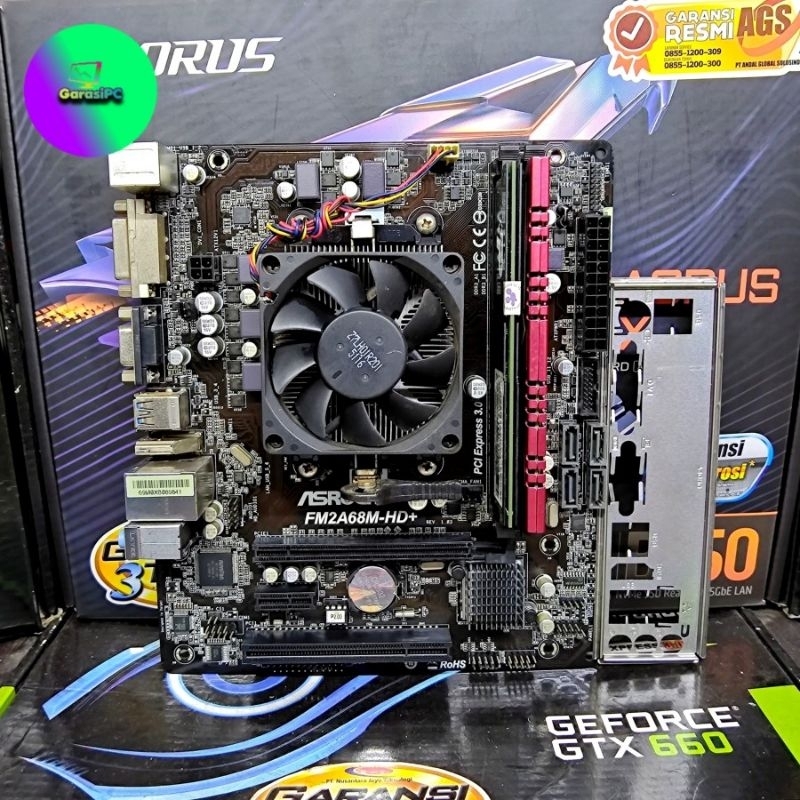 Motherboard AMD ASRock FM2+ Processor APU A8 7600 Memory RAM 8GB DDr3