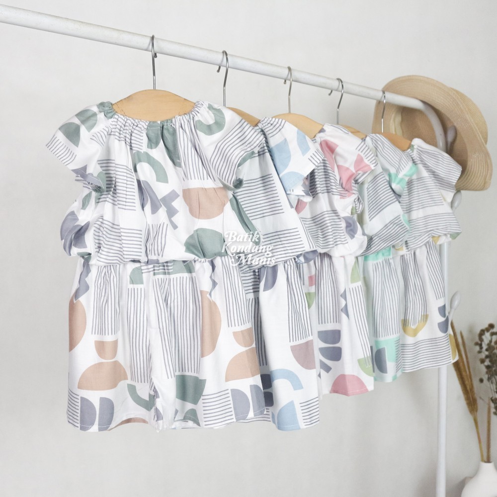 Baju Tidur Anak Batik Cantik 6 Bulan- 3 Tahun Bahan Rayon Motif Estetik Aesthetic Setelan Baju Tidur