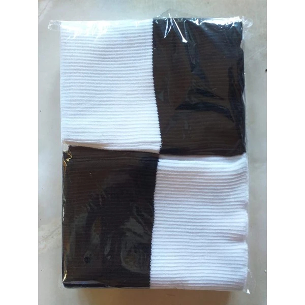 Ciput Rajut Dua Warna Hitam Putih