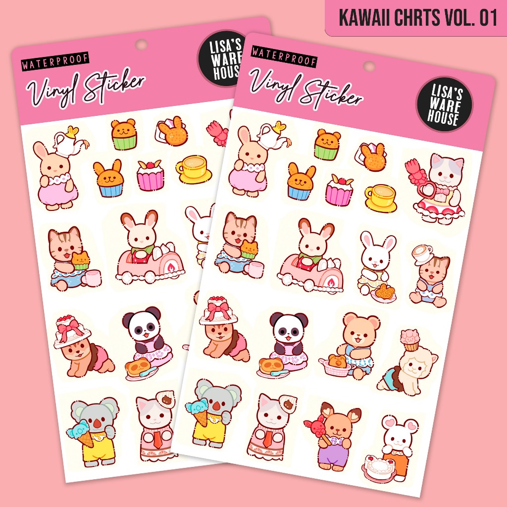 

Sticker Kawaii Characters Volume 01