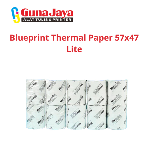 

Blueprint Thermal Paper 57x47 Lite - 10 Pcs - Kertas Thermal Berkualitas - GunajayaATK