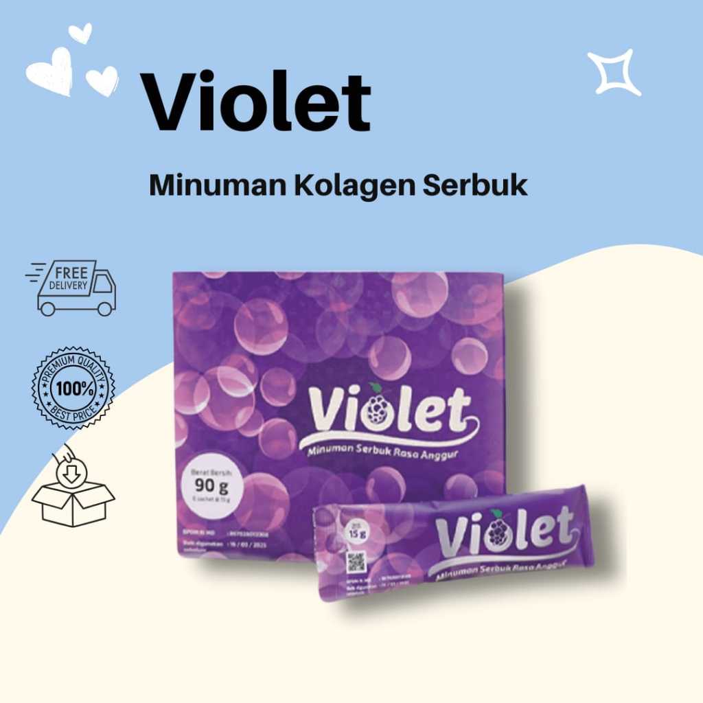 

Violet Collagen drink Minuman Serbuk Rasa Anggur