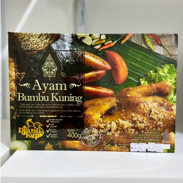 

Djangkep Ayam Bumbu Kuning 1 Ekor 400g