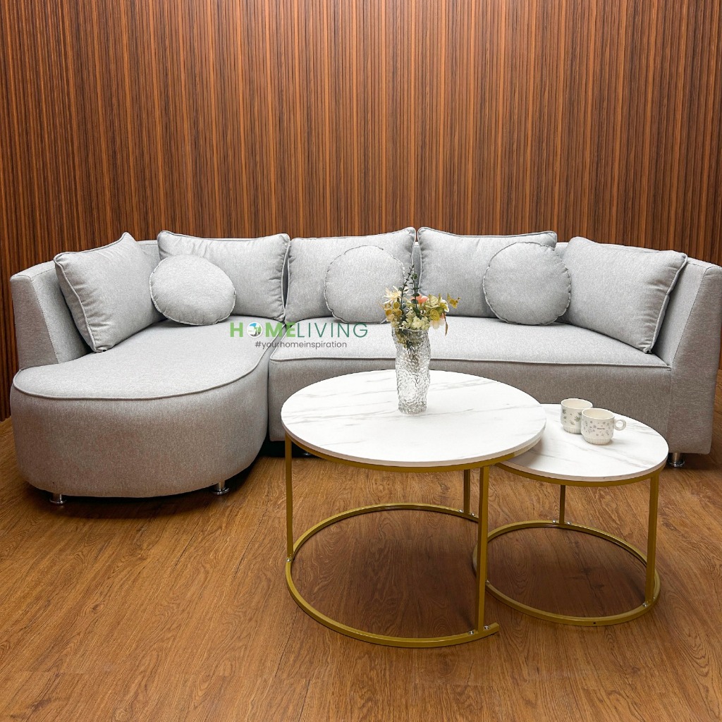 HOMELIVING-SOFA SUDUT JEANNE - SOFA SUDUT ELEGAN - SOFA SUDUT RUANGAN - SOFA TAMU SUDUT
