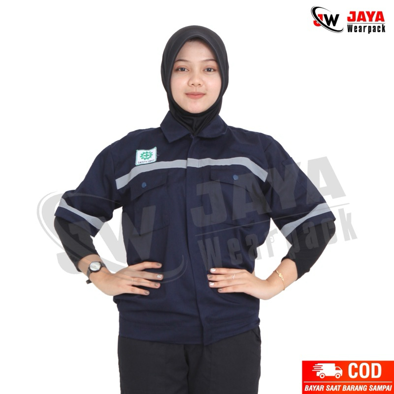 ATASAN WEARPACK SAFETY BIRU DONGKER