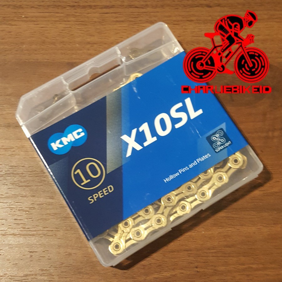 Rantai Chain KMC X10SL Ti-N Gold Emas 114Links