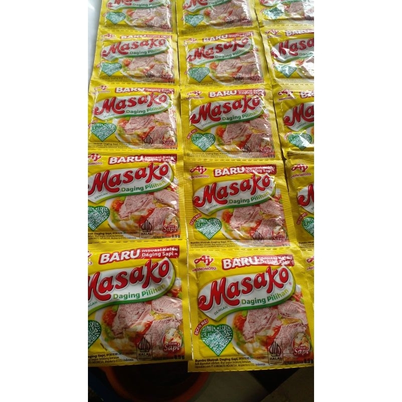 

masako rasa sapi.bumbu kaldu sapi renceng 12 pcs