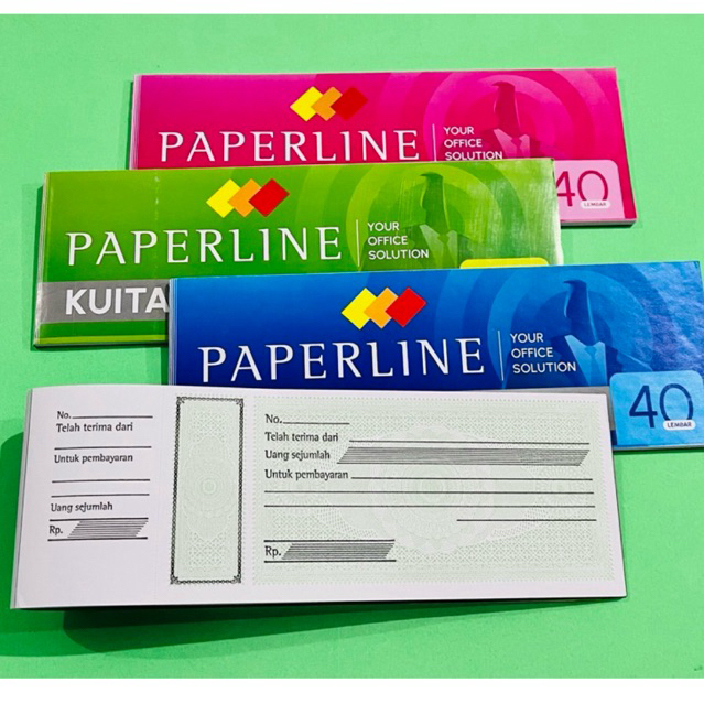 

BUKU KUITANSI/KWITANSI MINI PAPERLINE ISI 40 LEMBAR