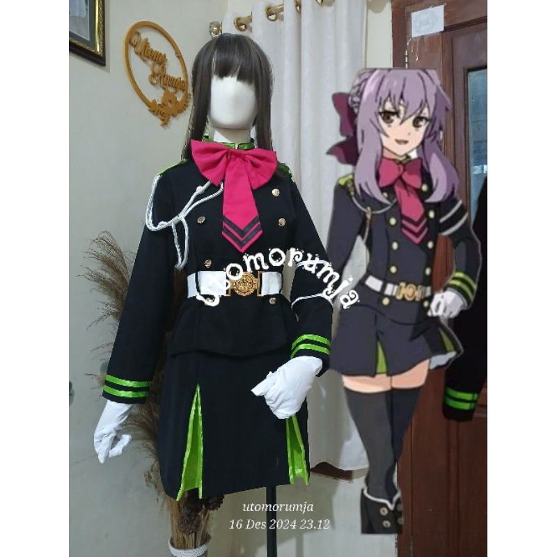 utomorumja Kostum Cosplay Hiiragi Shinoa Set anime owari no seraph