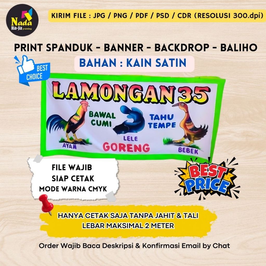 

CETAK SPANDUK KAIN SATIN | Bekualitas Hasil Tajam dan Tahan Lama