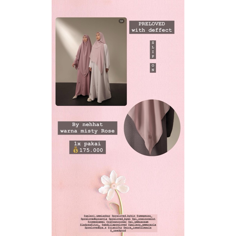 prewash & PRELOVED nehhat slip on