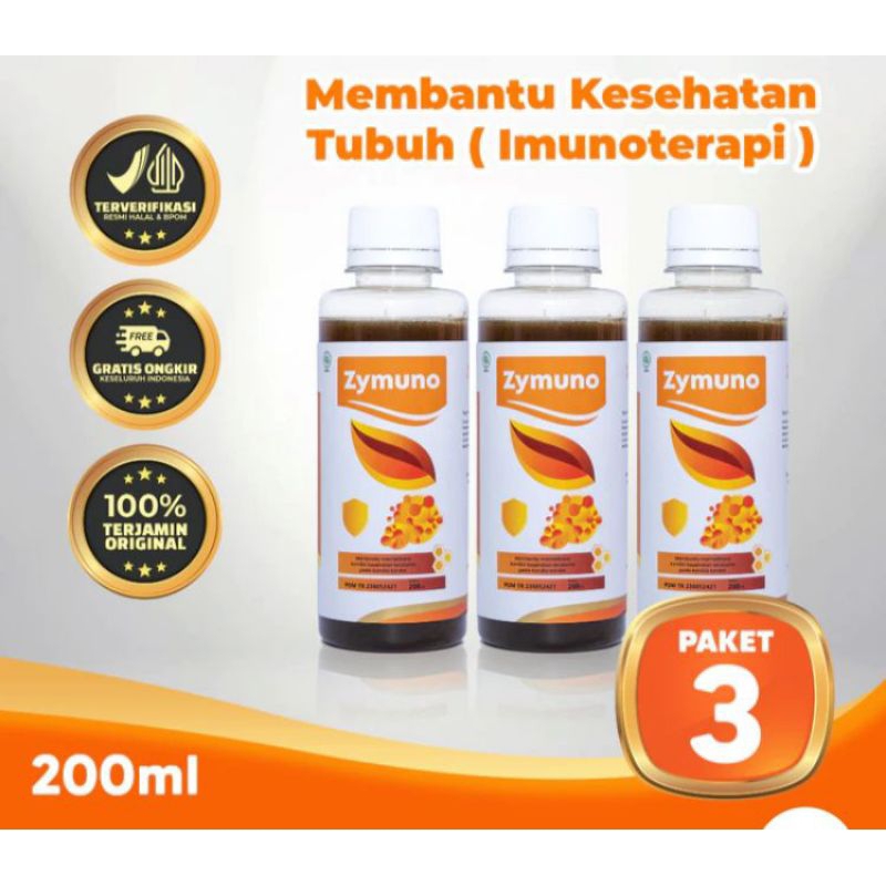 PAKET 3 BOTOL MADU ZYMUNO (ASLI) / ZYMUNO