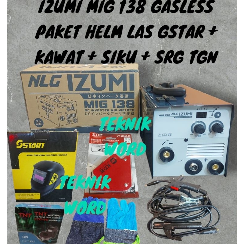 IZUMI MIG 138 MESIN LAS IZUMI MIG 120A / INVERTER LAS IZUMI MIG 138 120 A GASLESS