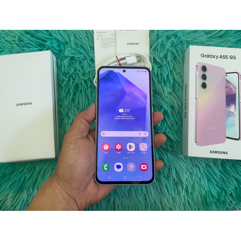 SAMSUNG A55 5G 12/256 BEKAS ORIGINAL SECOND