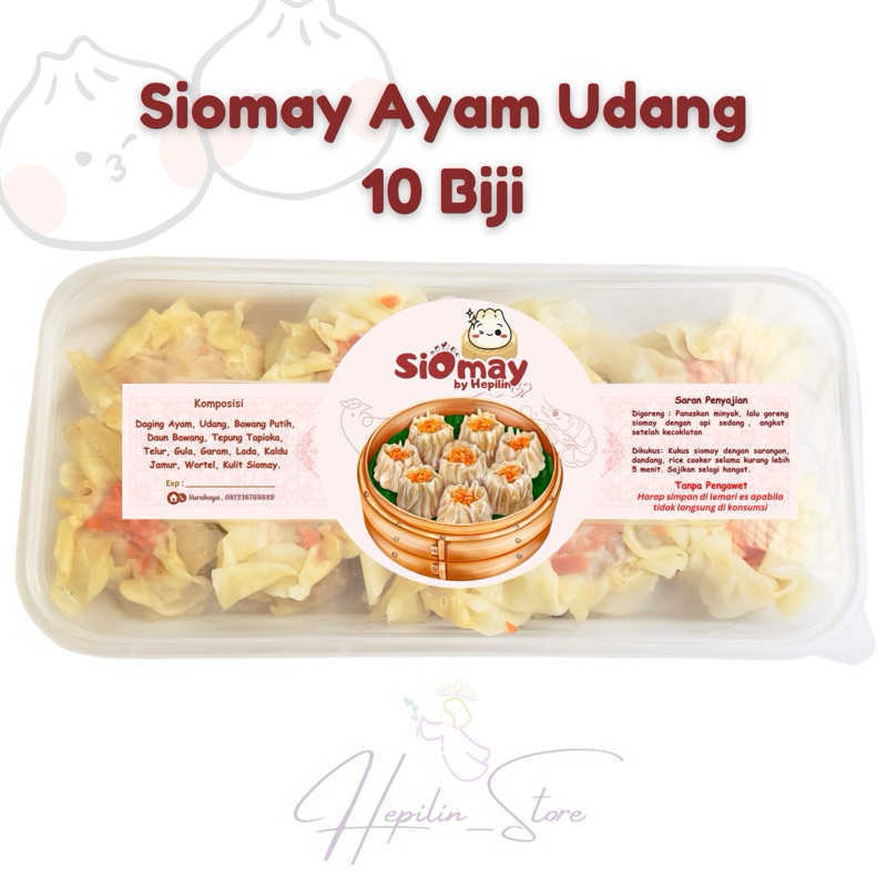 

PENGIRIMAN INSTANT Siomay Ayam Udang Halal Full Protein ( TANPA PENGAWET ) 1 Kotak isi 10 Biji / Siomay Bekal Anak / Siomay Enak Homemade