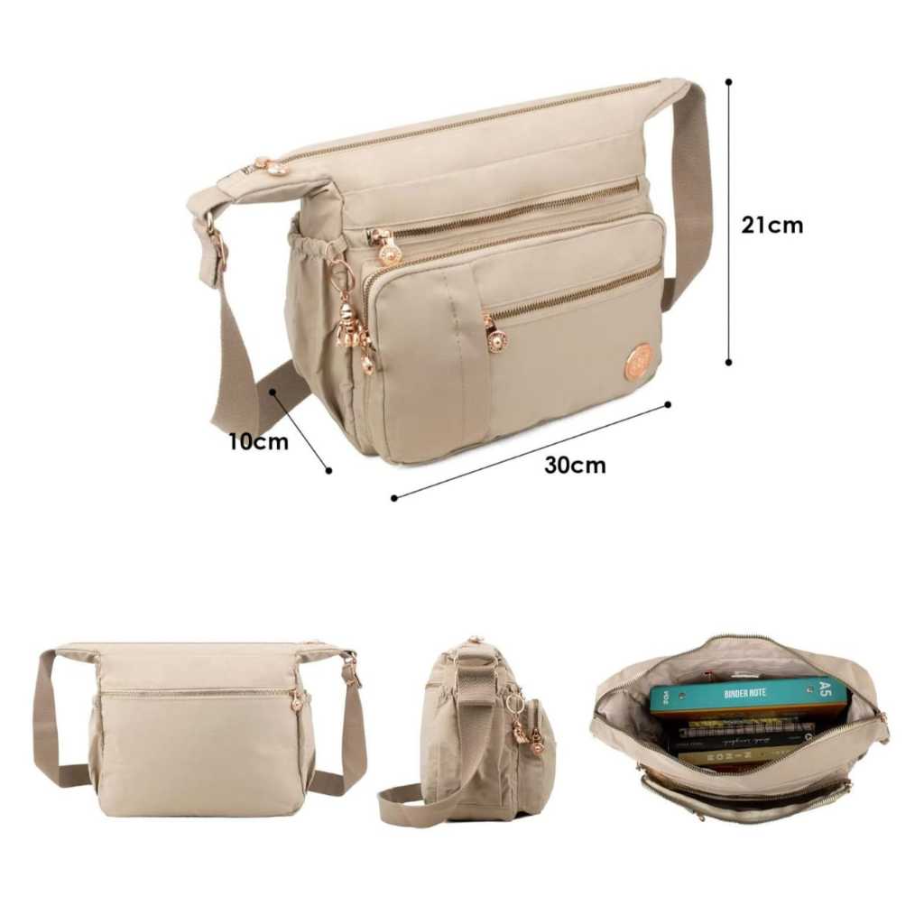TAS SELEMPANG WANITA BESAR / TAS BAHU WANITA / TAS PARASUT BESAR KP 9912