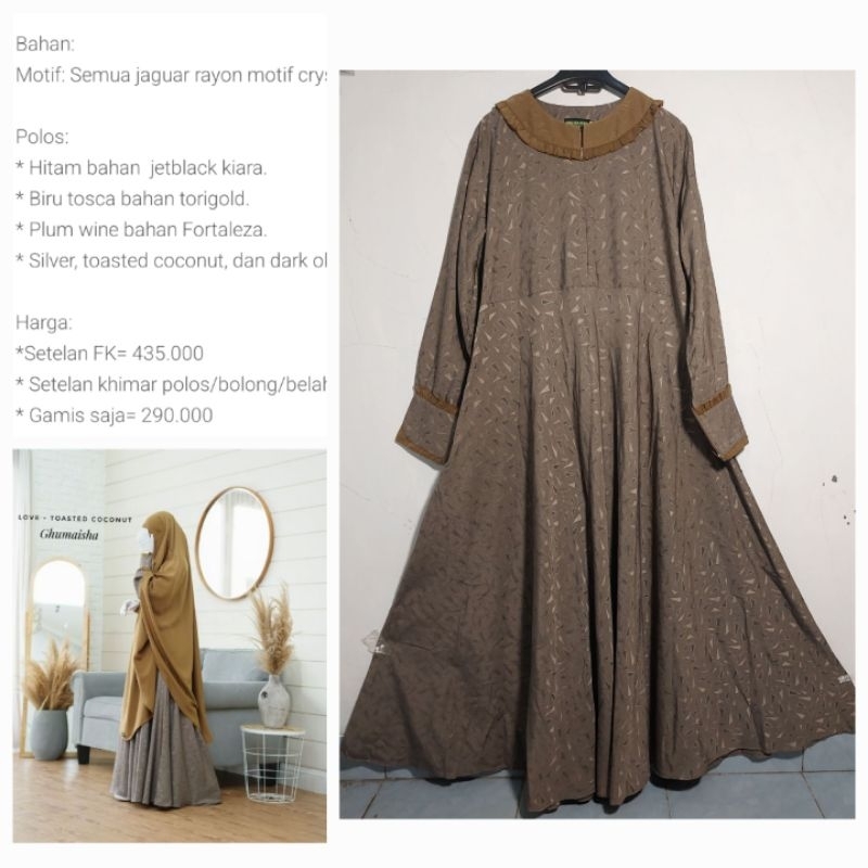 gamis LOVE ghumaisha jumbo xxl