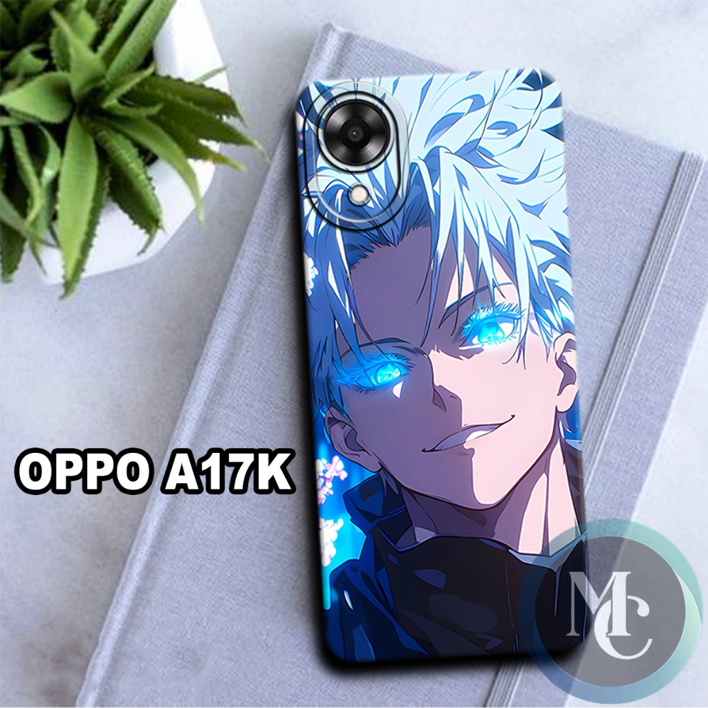 CC8/ Softcase karet lentur untuk oppo a17k/Motif karakter anime jujutsu kaisen/case oppo a17k/kesing